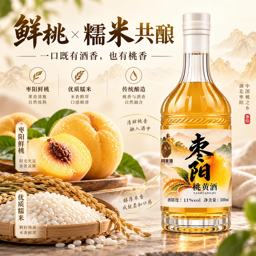 枣阳桃黄酒系列